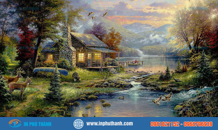 Tranh phong cảnh - in Phú Thành