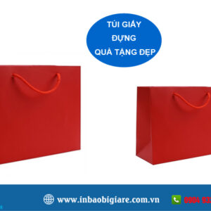 Túi giấy màu đỏ