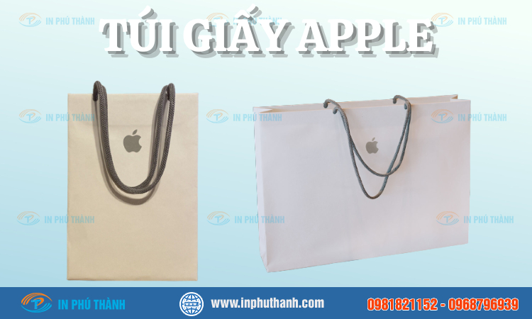 Túi giấy Nike nhiều mẫu đẹp, sang trọng và đẳng cấp - In Phú Thành Túi giấy Apple