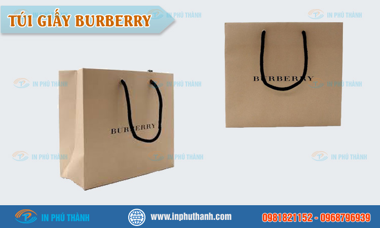 Túi giấy burberry nhiều mẫu đẹp, sang trọng - In Phú Thành Túi giấy burberry