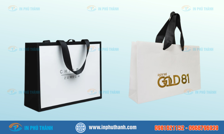 Túi giấy Couche nhiều mẫu đẹp thiết kế theo yêu cầu - In Phú Thành Túi giấy Couche