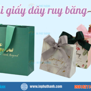 Túi giấy dây ruy băng