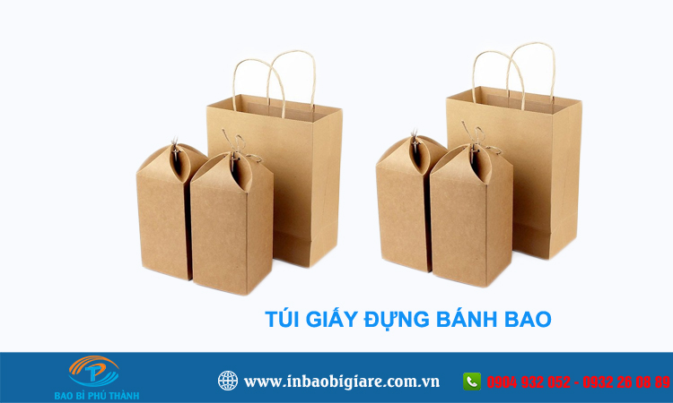 Túi giấy đựng hạt nhiều mẫu thiết kế đẹp - In Phú Thành Túi giấy đựng bánh bao