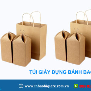 Túi giấy đựng gạo +10 mẫu thiết kế đẹp - In Phú Thành Túi giấy đựng bánh bao