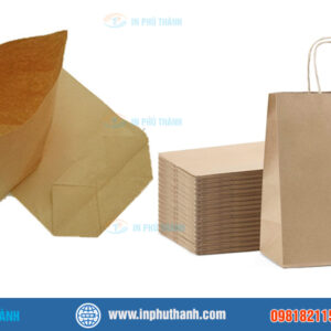 Túi giấy đựng gạo +10 mẫu thiết kế đẹp - In Phú Thành Túi giấy đựng đường