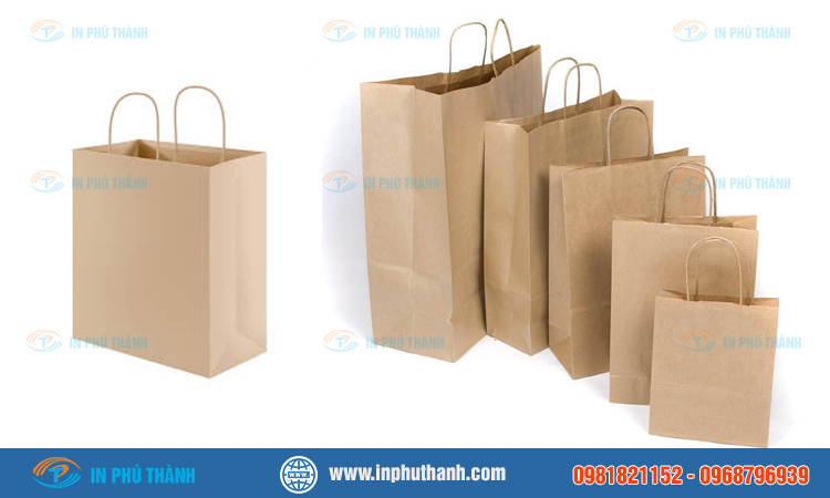 Túi giấy đựng đường nhiều mẫu thiết kế đẹp - In Phú Thành Túi giấy đựng đường