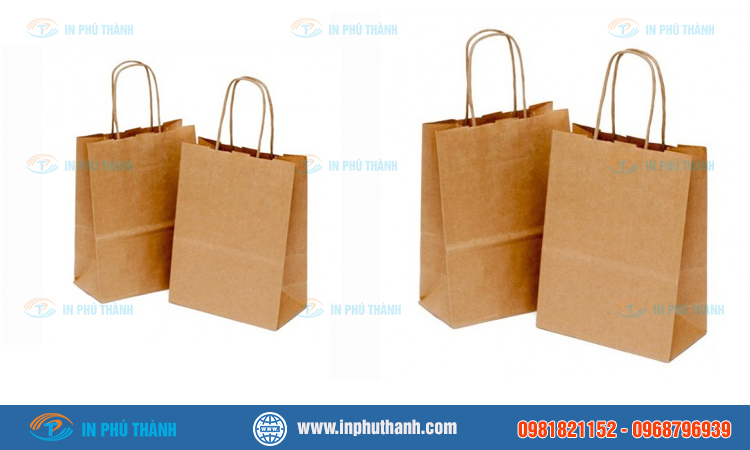 Túi giấy đựng đường nhiều mẫu thiết kế đẹp - In Phú Thành Túi giấy đựng đường