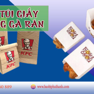 Túi giấy đựng gạo +10 mẫu thiết kế đẹp - In Phú Thành Túi giấy đựng gà rán