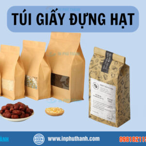 Túi giấy đựng gạo +10 mẫu thiết kế đẹp - In Phú Thành Túi giấy đựng hạt