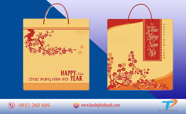 In túi giấy đựng lịch nhận thiết kế theo yêu cầu - Bao bì Phú Thành Túi giấy đựng lịch