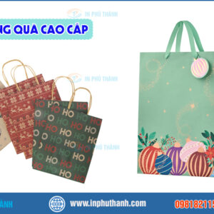 Túi giấy đựng quà cao cấp nhiều mẫu đẹp, sang trọng - In Phú Thành Túi giấy đựng quà cao cấp