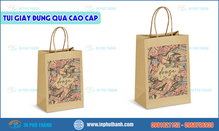 Túi giấy đựng quà cao cấp nhiều mẫu đẹp, sang trọng - In Phú Thành Túi giấy đựng quà cao cấp