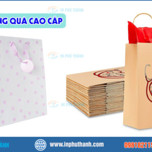 Túi giấy đựng quà cao cấp nhiều mẫu đẹp, sang trọng - In Phú Thành Túi giấy đựng quà cao cấp