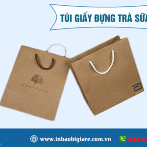 Túi giấy đựng trà sữa nhiều mẫu đẹp thiết kế theo yêu cầu - In Phú Thành Túi giấy đựng trà sữa