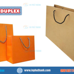 Túi giấy Duplex nhiều mẫu đẹp thiết kế theo yêu cầu - In Phú Thành Túi giấy Duplex
