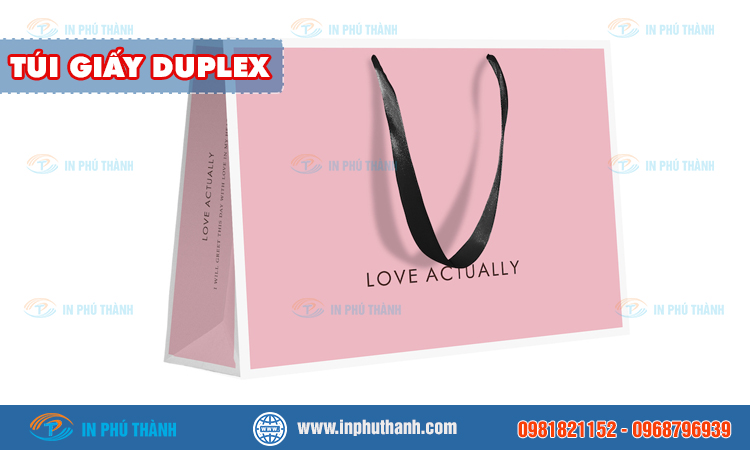 Túi giấy Duplex nhiều mẫu đẹp thiết kế theo yêu cầu - In Phú Thành Túi giấy Duplex