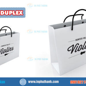 Túi giấy Duplex nhiều mẫu đẹp thiết kế theo yêu cầu - In Phú Thành Túi giấy Duplex