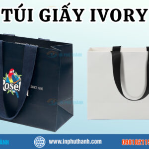 Túi giấy Ivory nhiều mẫu đẹp, thiết kế theo yêu cầu - In Phú Thành Túi giấy Ivory