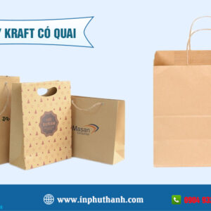 Túi giấy kraft có quai