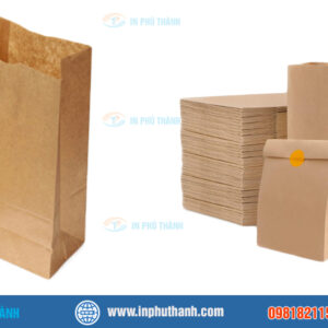 Túi giấy kraft không quai nhiều mẫu đẹp, sang trọng - In Phú Thành Túi giấy kraft không quai