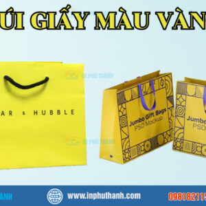 Túi giấy màu vàng