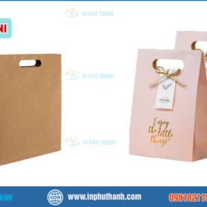Túi giấy mini nhiều mẫu đẹp, sang trọng thiết kế theo yêu cầu - In Phú Thành Túi giấy mini