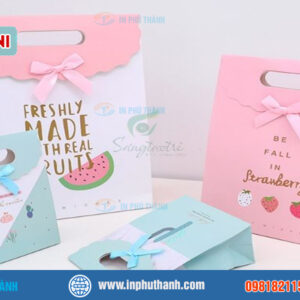 Túi giấy mini nhiều mẫu đẹp, sang trọng thiết kế theo yêu cầu - In Phú Thành Túi giấy mini