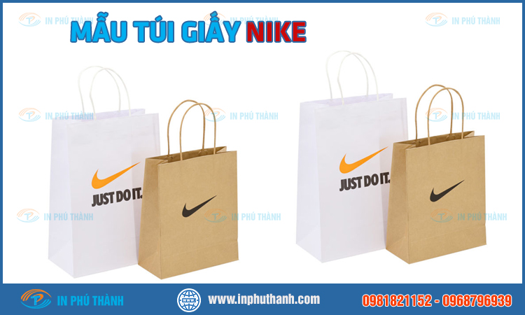 Túi giấy Nike nhiều mẫu đẹp, sang trọng và đẳng cấp - In Phú Thành Túi giấy Nike