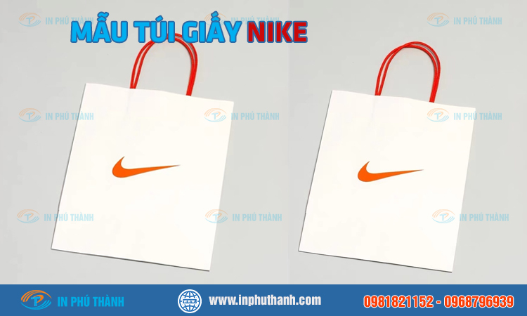 Túi giấy Nike nhiều mẫu đẹp, sang trọng và đẳng cấp - In Phú Thành Túi giấy Nike