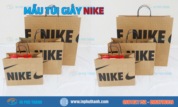 Túi giấy Nike nhiều mẫu đẹp, sang trọng và đẳng cấp - In Phú Thành Túi giấy Nike