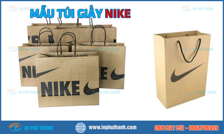 Túi giấy Nike nhiều mẫu đẹp, sang trọng và đẳng cấp - In Phú Thành Túi giấy Nike