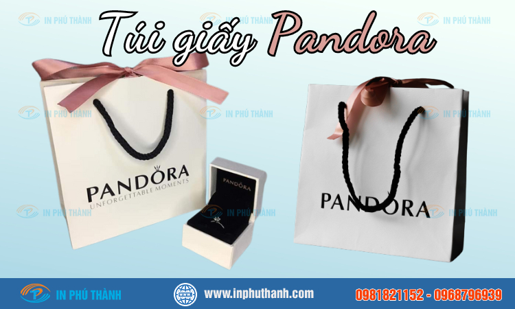 Túi giấy Pandora nhiều mẫu đẹp, sang trọng - In Phú Thành Túi giấy Pandora