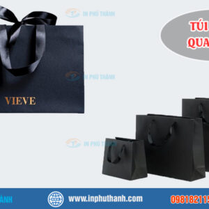 Túi giấy quai lụa nhiều mẫu đẹp, sang trọng - In Phú Thành Túi giấy quai lụa