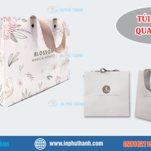 Túi giấy quai lụa nhiều mẫu đẹp, sang trọng - In Phú Thành Túi giấy quai lụa