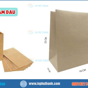 Túi giấy thấm dầu nhiều mẫu đẹp, sang trọng - In Phú Thành Túi giấy thấm dầu