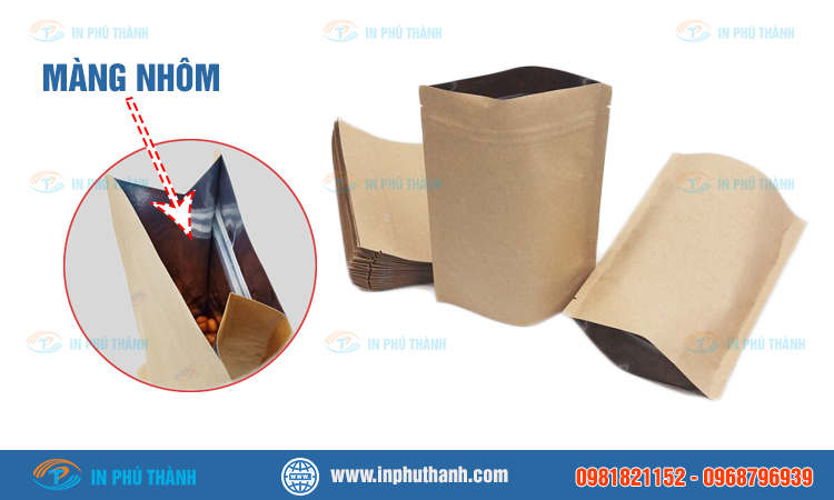 Túi giấy đựng rau củ quả nhiều mẫu thiết kế đẹp - In Phú Thành Túi giấy tráng bạc
