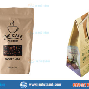 Túi zip giấy kraft nhiều mẫu đẹp thiết kế theo yêu cầu - In Phú Thành Túi zip giấy đựng thực phẩm