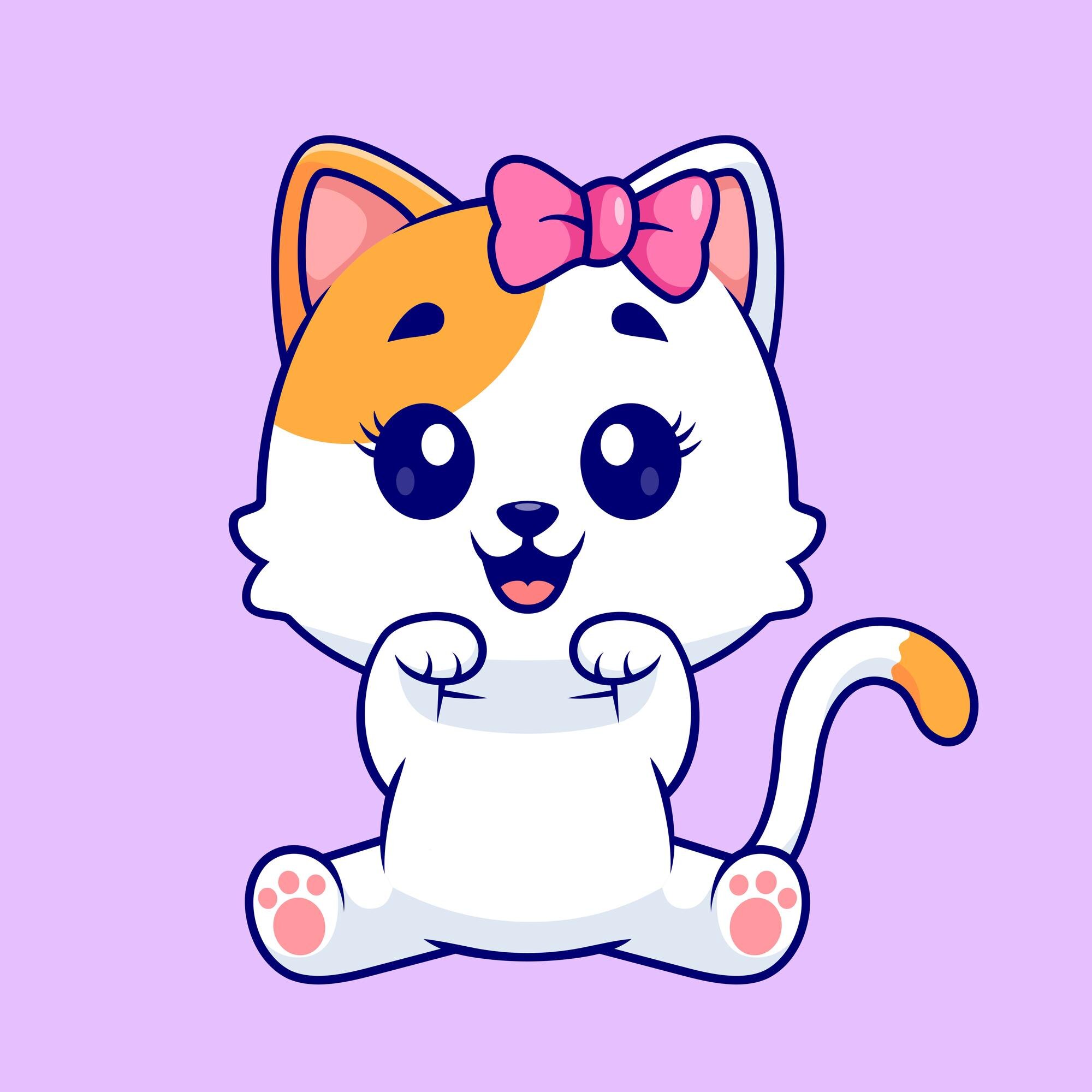 Mẫu background Hello Kitty vector thiết kế phông sinh nhật cho bé gái
