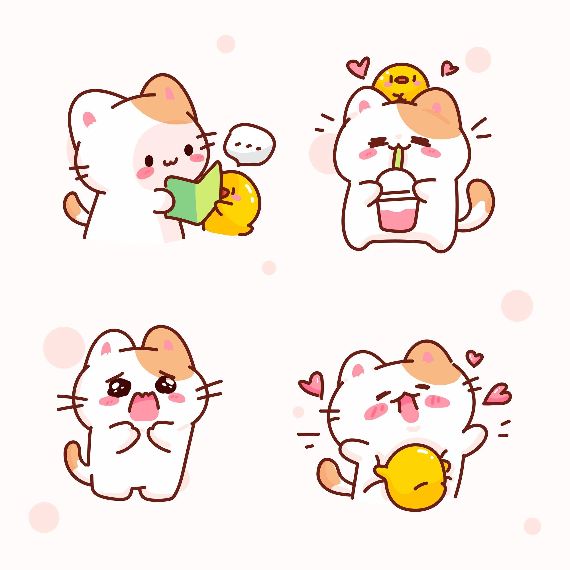 Mẫu background Hello Kitty vector thiết kế phông sinh nhật cho bé gái